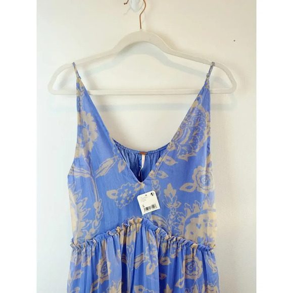 NWT Free People Maxi Dress Periwinkle floral print size S - Picture 8 of 16